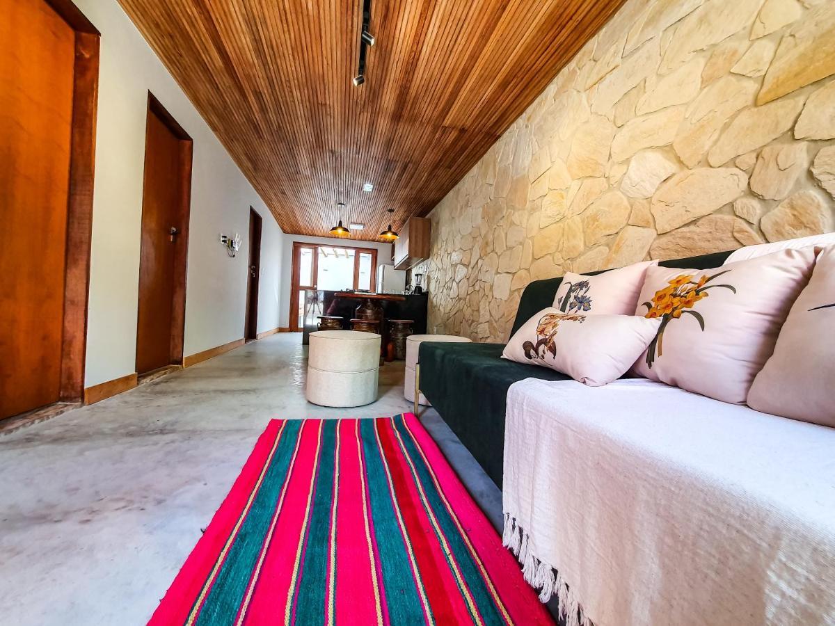 Casita Amarela Na Rua Mais Charmosa De Mucuge - Ba Villa Esterno foto