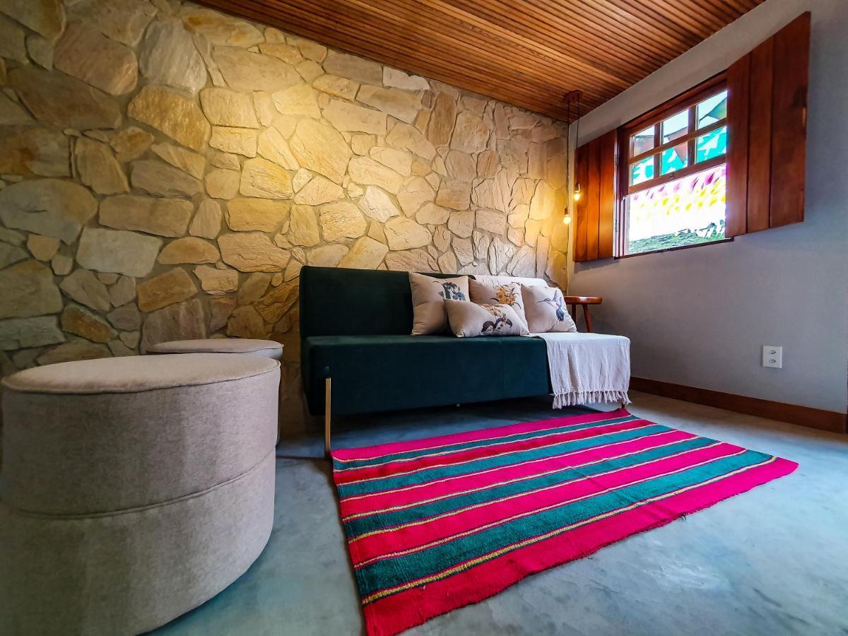 Casita Amarela Na Rua Mais Charmosa De Mucuge - Ba Villa Esterno foto